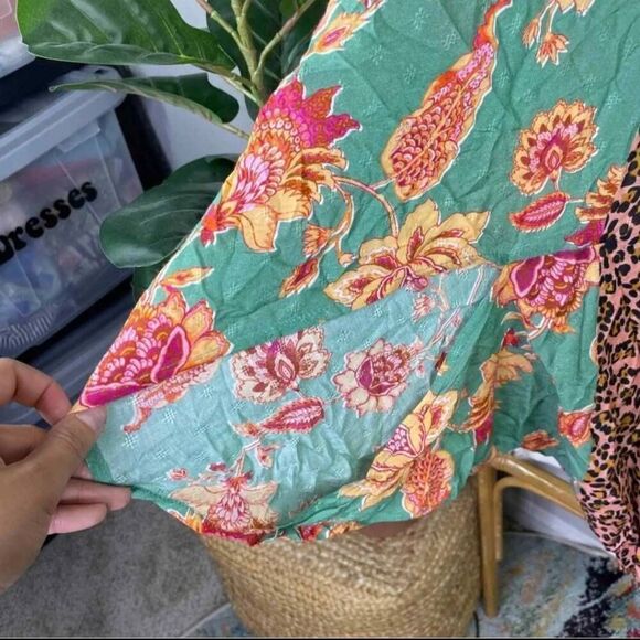 Anthropologie Kachel Cheetah Kimono Size One Size EUC - Picture 4 of 7